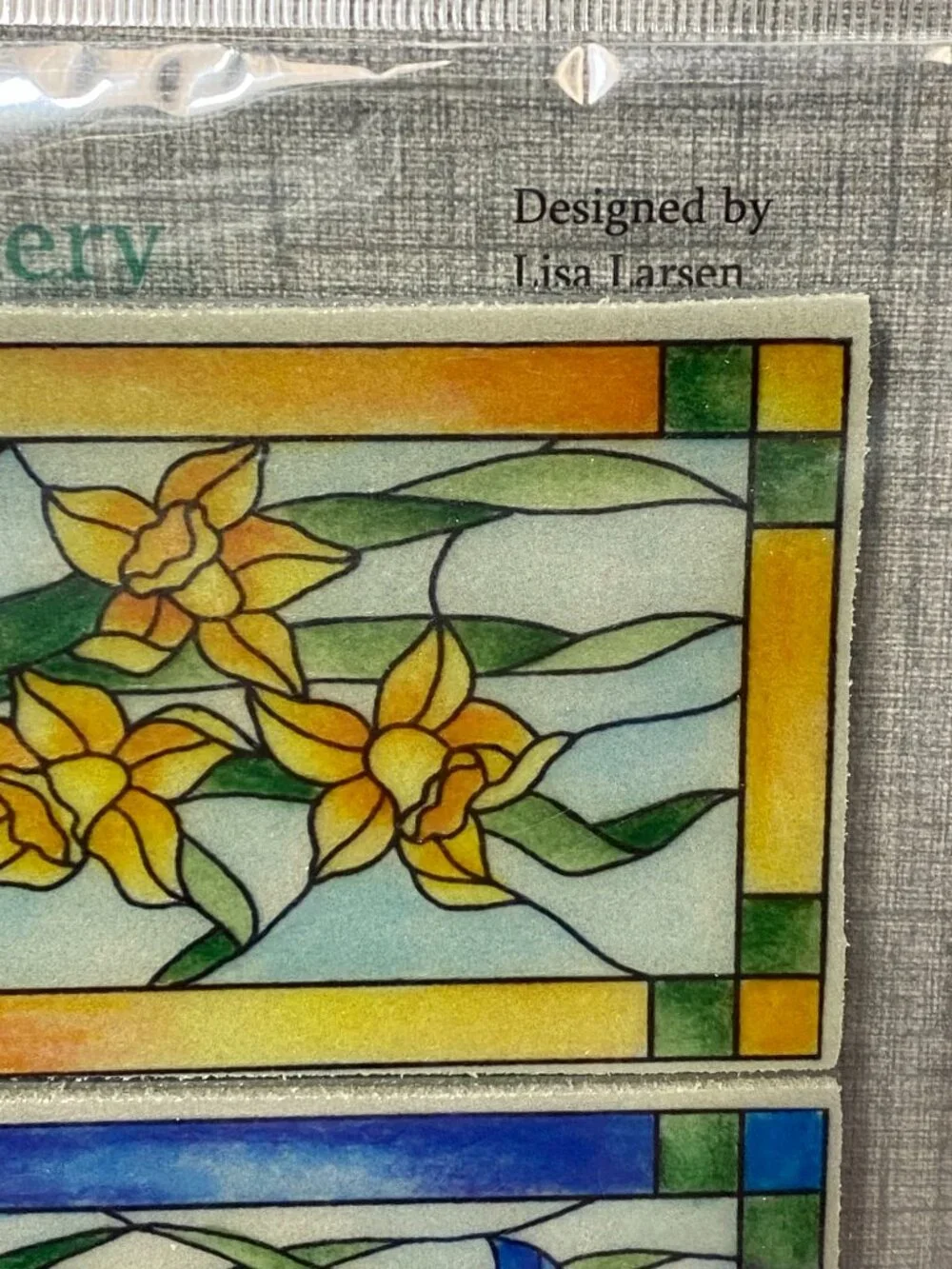 VTG NEW Stained Glass Gallery EZ Mount Rubber Stamps Hard To Find New Old Stock
